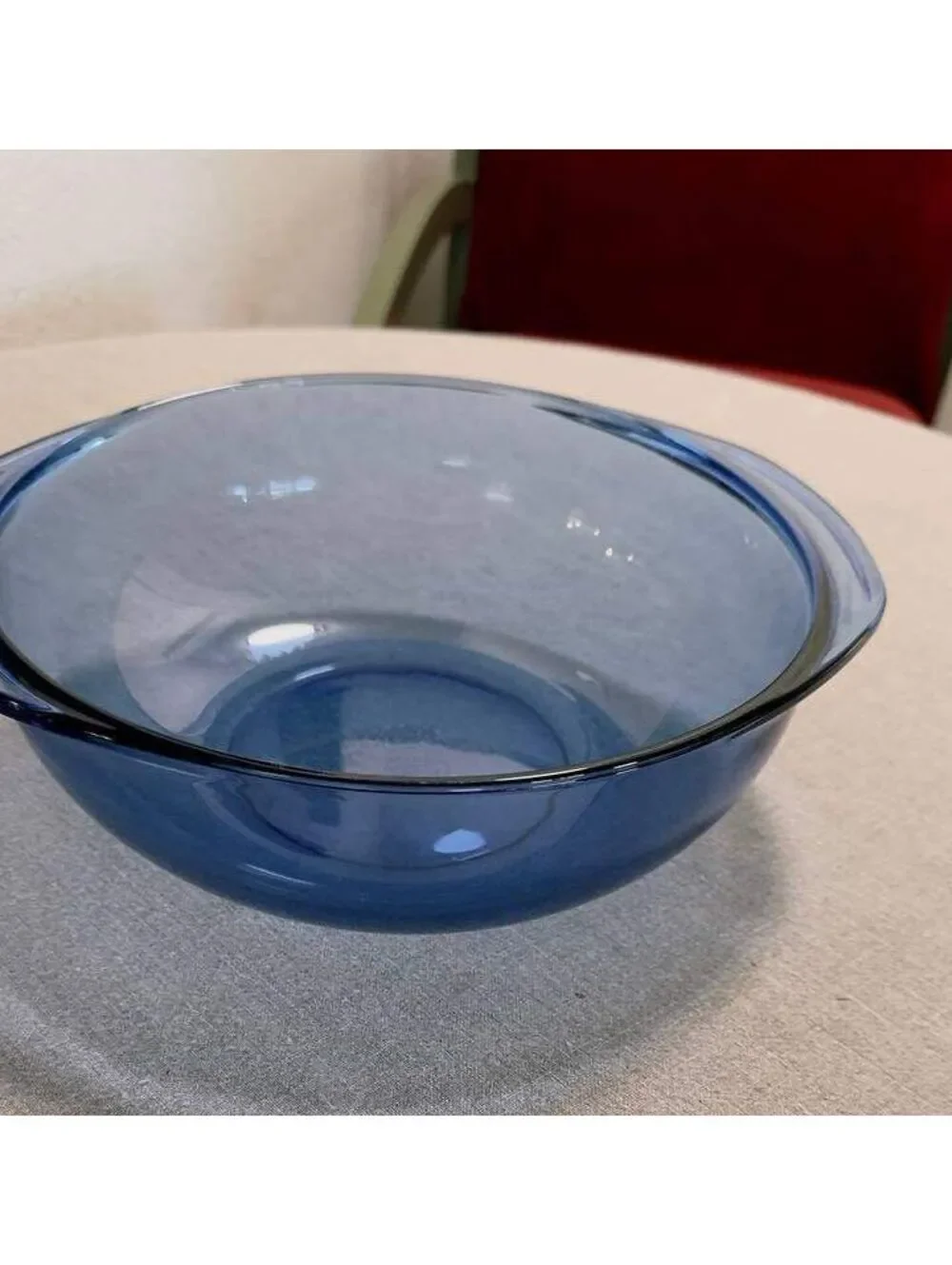 Pyrex Cobalt Blue Glass Mixing Serving Bowl 9 Inch No Lid